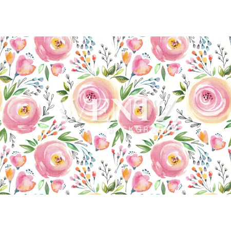 Fabric Photography Background Floral / Backdrop 966