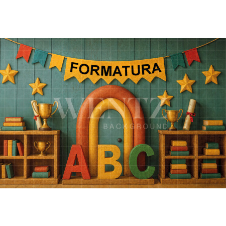 Fabric Photography Background ABC/ Backdrop 7593