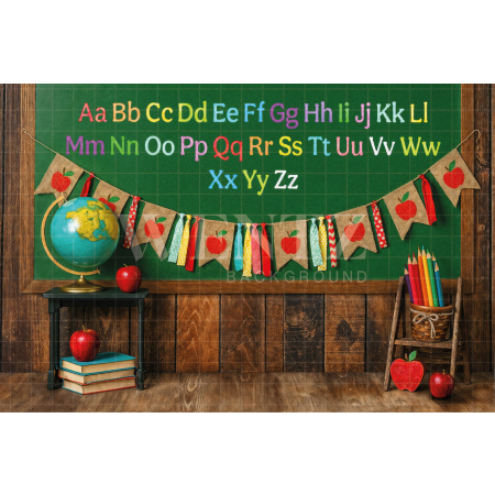 Fabric Photography Background ABC/ Backdrop 7597