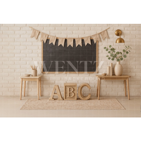Fabric Photography Background ABC/ Backdrop 7628