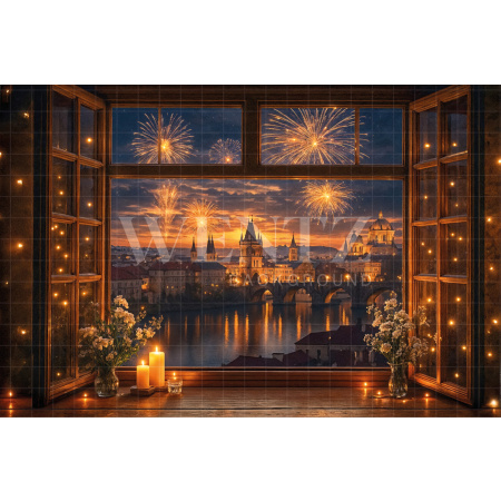 Fabric Photography Background New Year / Backdrop 7808