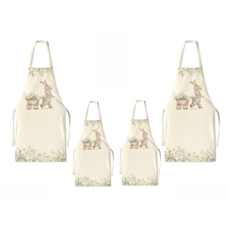 Kit 4 Family Aprons Easter / AW58