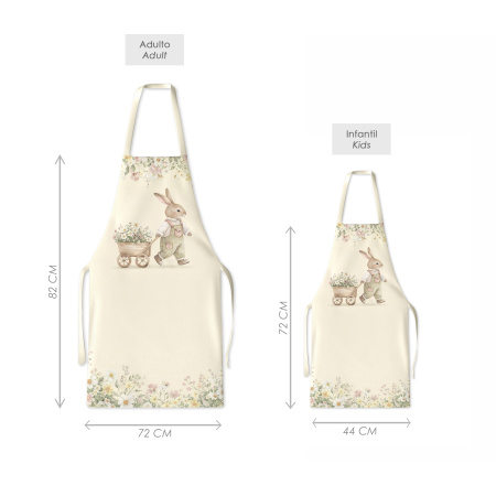 Kit 4 Family Aprons Easter / AW58