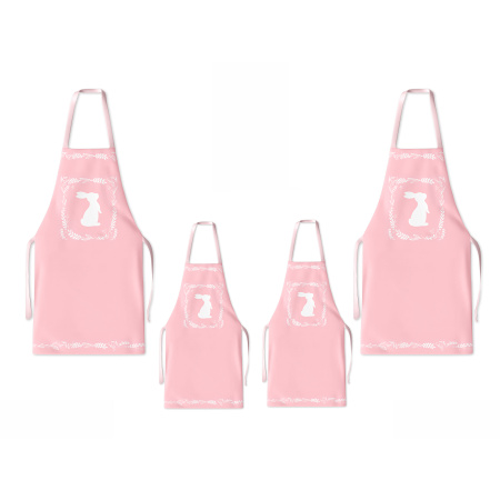 Kit 4 Family Aprons Easter / AW61