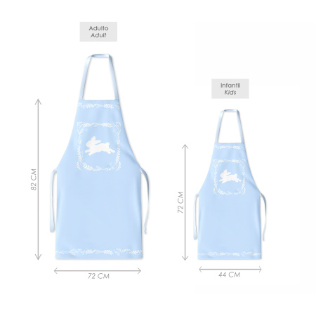 Kit 4 Family Aprons Easter / AW62