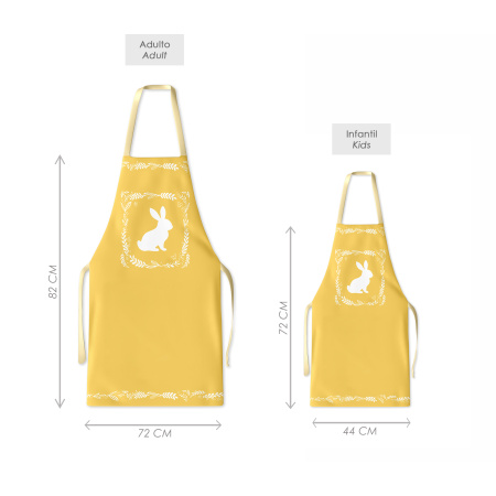 Kit 4 Family Aprons Easter / AW63