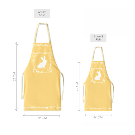 Kit 4 Family Aprons Easter / AW63