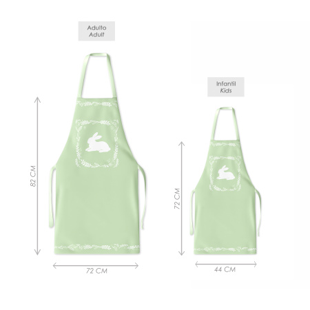 Kit 4 Family Aprons Easter / AW64