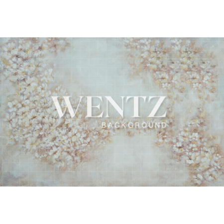 Fabric Photography Background Flowers Hand Painted / Backdrop CW10