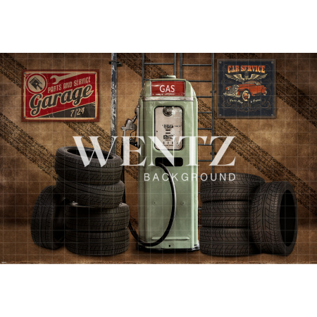 Fabric Photography Background Garage / Backdrop 1863