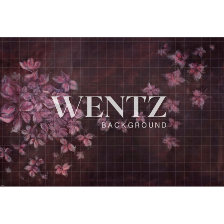 Fabric Photography Background Flowers Fine Art Hand Painted / Backdrop CW15