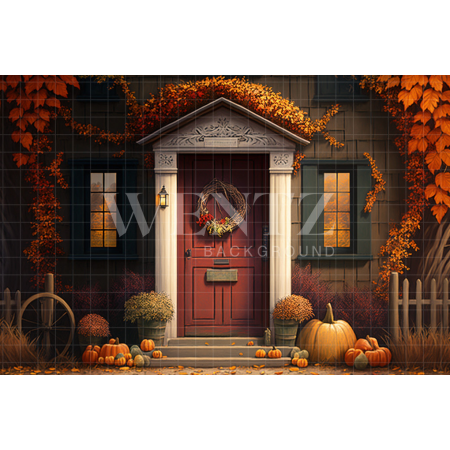 Fabric Photography Background Fall Facade / Backdrop 2916