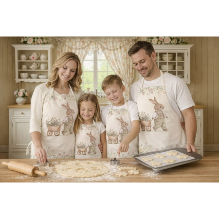 Kit 4 Family Aprons Easter / AW58