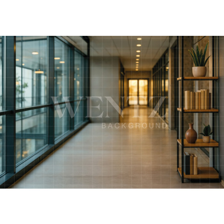 Fabric Photography Background Office corridor / Backdrop 7501