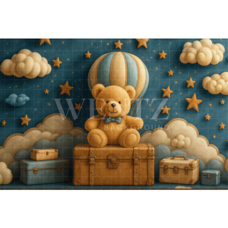 Fabric Photography Background Children's Day Bear / Backdrop 7715