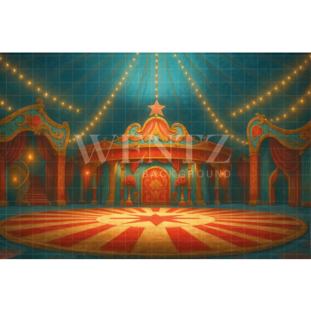 Fabric Photographic Background Children's Day Circus / Backdrop 7724