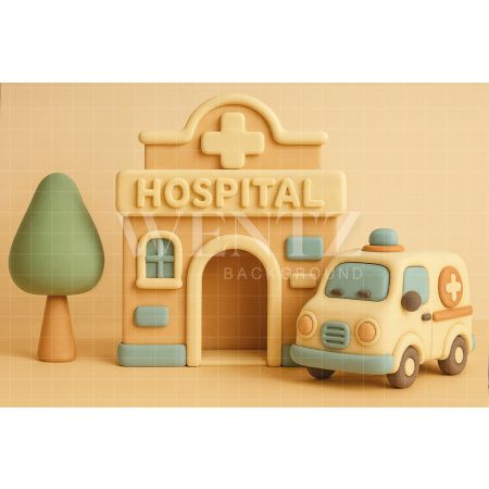 Fabric Photography Background Children's Hospital Children's Day / Backdrop 7725