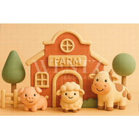 Fabric Photography Background Children's Day Farm / Backdrop 7727