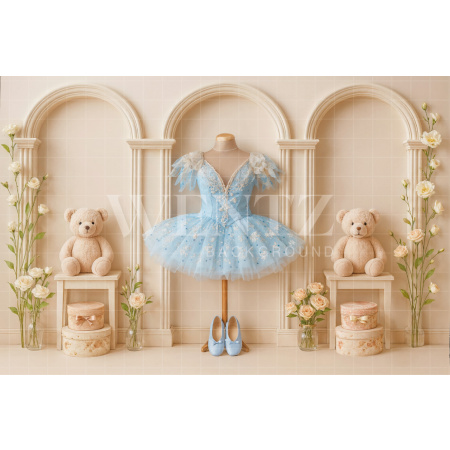 Fabric Photography Background Children's Day Ballet Costume / Backdrop  7732