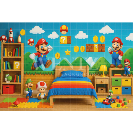 Fabric Photography Background Children's Day Bedroom / Backdrop 7734