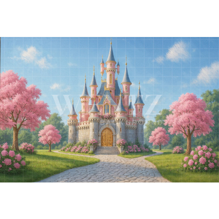 Fabric Photography Background Children's Day Castle / Backdrop 7753