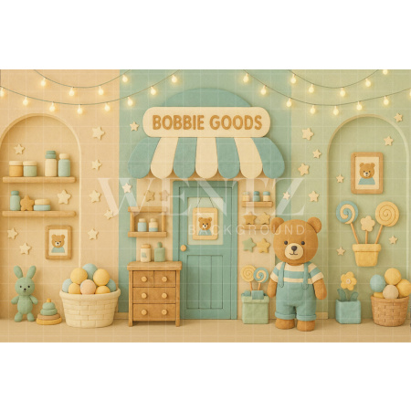 Fabric Photography Background Children's Day Bear / Backdrop 7781