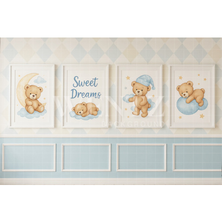 Fabric Photography Background Sweet Dreams Children's Day / Backdrop 7786