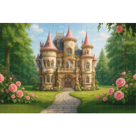 Fabric Photography Background Children's Day Castle / Backdrop 7778