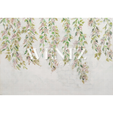 Fabric Photography Background Flowers Hand Painted / Backdrop CW004