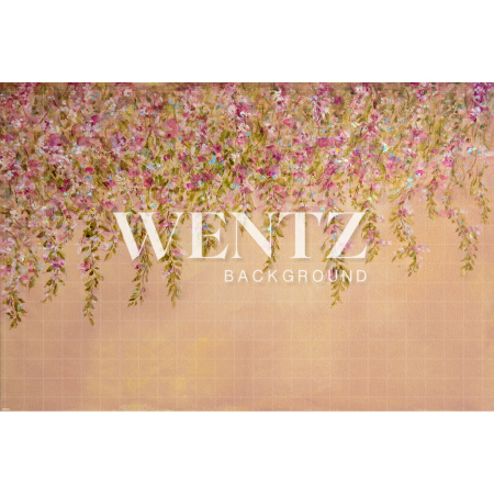 Fabric Photography Background Floral Hand Painted / Backdrop CW005