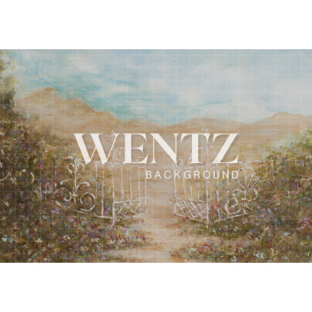 Fabric Photography Background Floral Hand Painted / Backdrop CW006