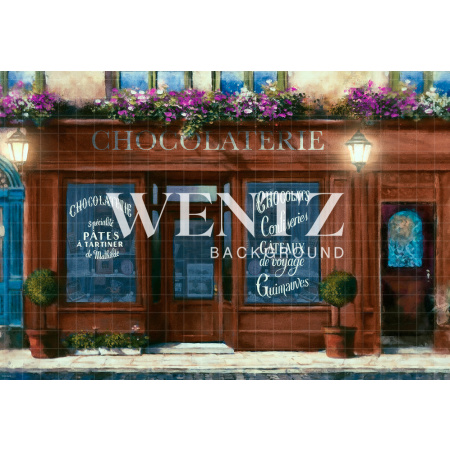 Fabric Photography Background Chocolate Store / Backdrop CW109