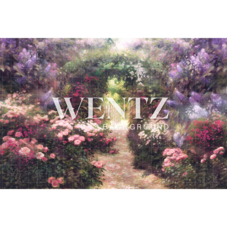 Fabric Photography Background Enchanted Garden / Backdrop CW122