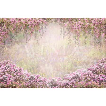 Fabric Photography Background Pink Flowers / Backdrop CW172