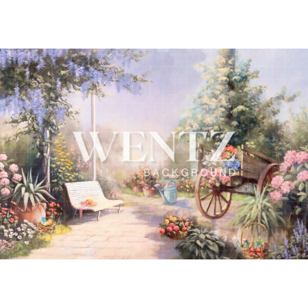 Fabric Photography Background Easter Garden / Backdrop CW51