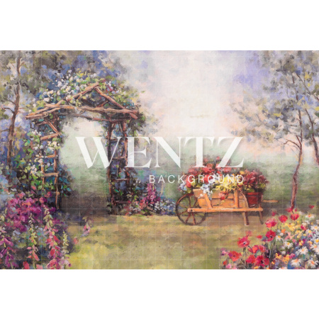 Fabric Photography Background Easter Enchanted Garden / Backdrop CW93