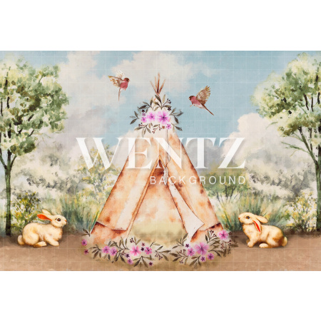 Fabric Photography Background Easter Tent / Backdrop CW96