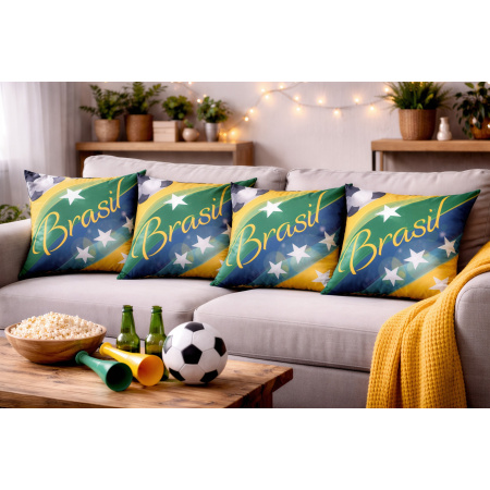 Pillow Case Soccer World Cup Brazil- 45 x 45 / WA42