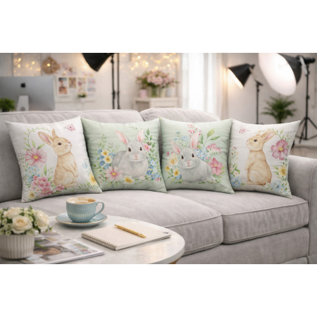 Kit 4 Pillow Cases Easter - 50 x 50 / WA94