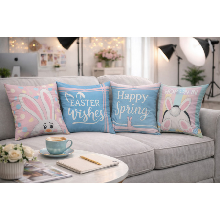 Kit 4 Pillow Cases Easter - 50 x 50 / WA98