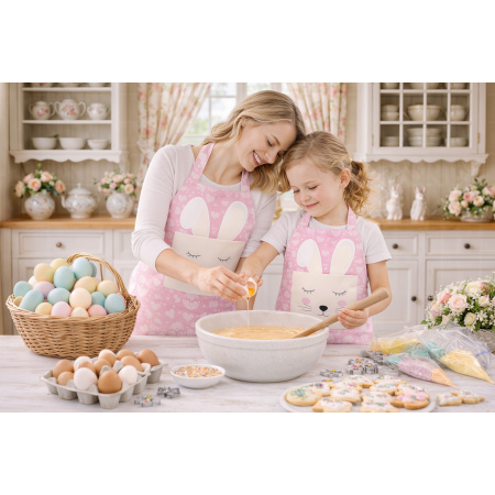 Easter Pink Apron with Pocket / AW24