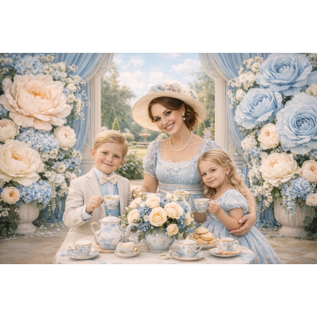 Fabric Photography Background Mother's Day Garden / Backdrop 8236