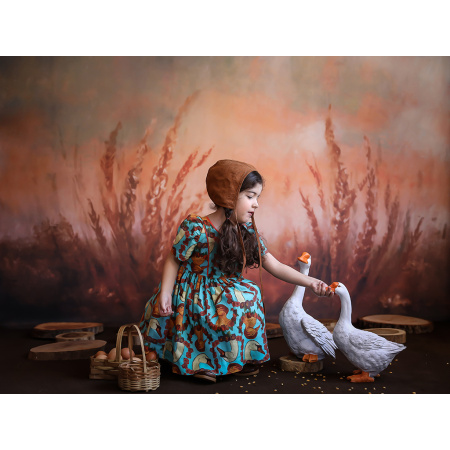 Fabric Photography Background Floral Fine Art / Backdrop CW41