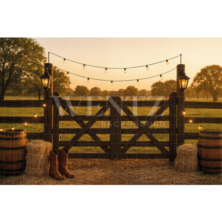 Fabric Photography Background Farm / Backdrop 7666