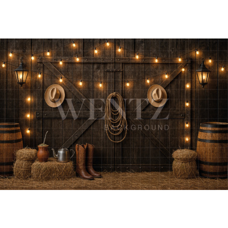 Fabric Photography Background Barn / Backdrop 7667