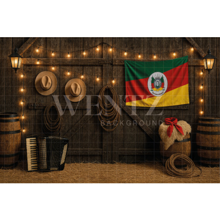 Fabric Photography Background Barn / Backdrop 7668