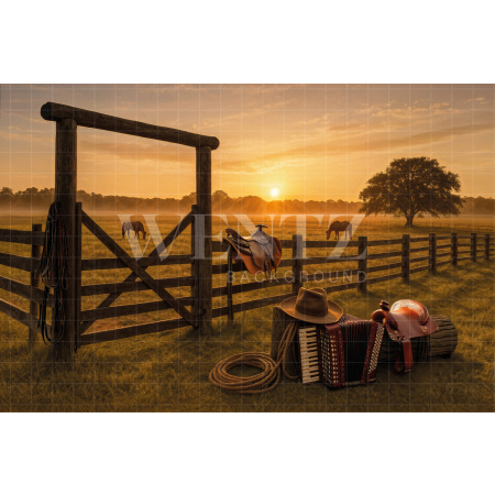Fabric Photography Background Farm / Backdrop 7670