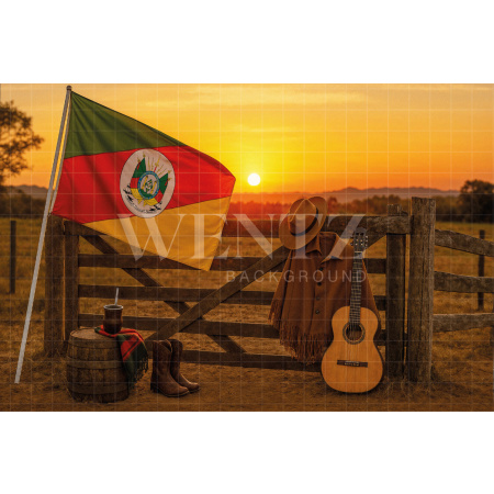 Fabric Photography Background Farm / Backdrop 7673