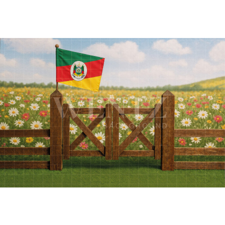 Fabric Photography Background Farm / Backdrop 7675