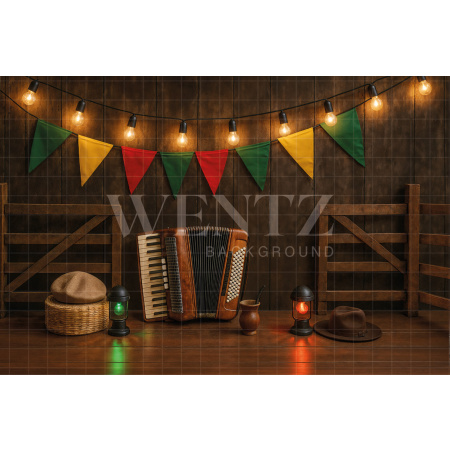 Fabric Photography Background Barn / Backdrop 7676